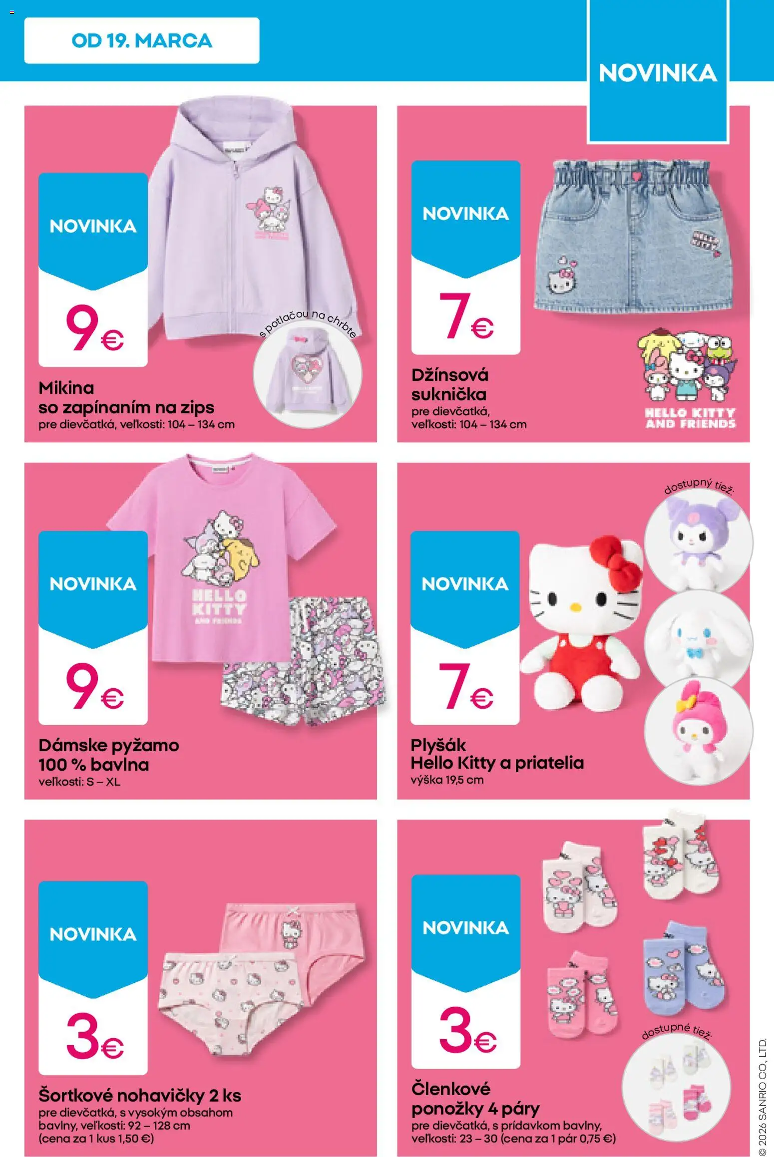 Nové Pepco akcie – leták je platný od 26.03.2026 | Strana: 5 | Produkty: Mikina, Nohavičky, Ponožky, Pyžamo