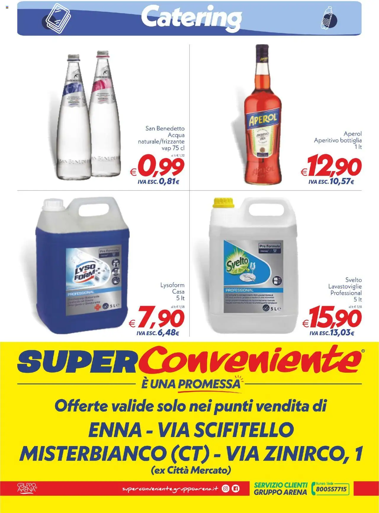 Volantino SuperConveniente del 12.09.2025 | Pagina: 4 | Prodotti: Acqua, Lavastoviglie, Aperol, Bottiglia