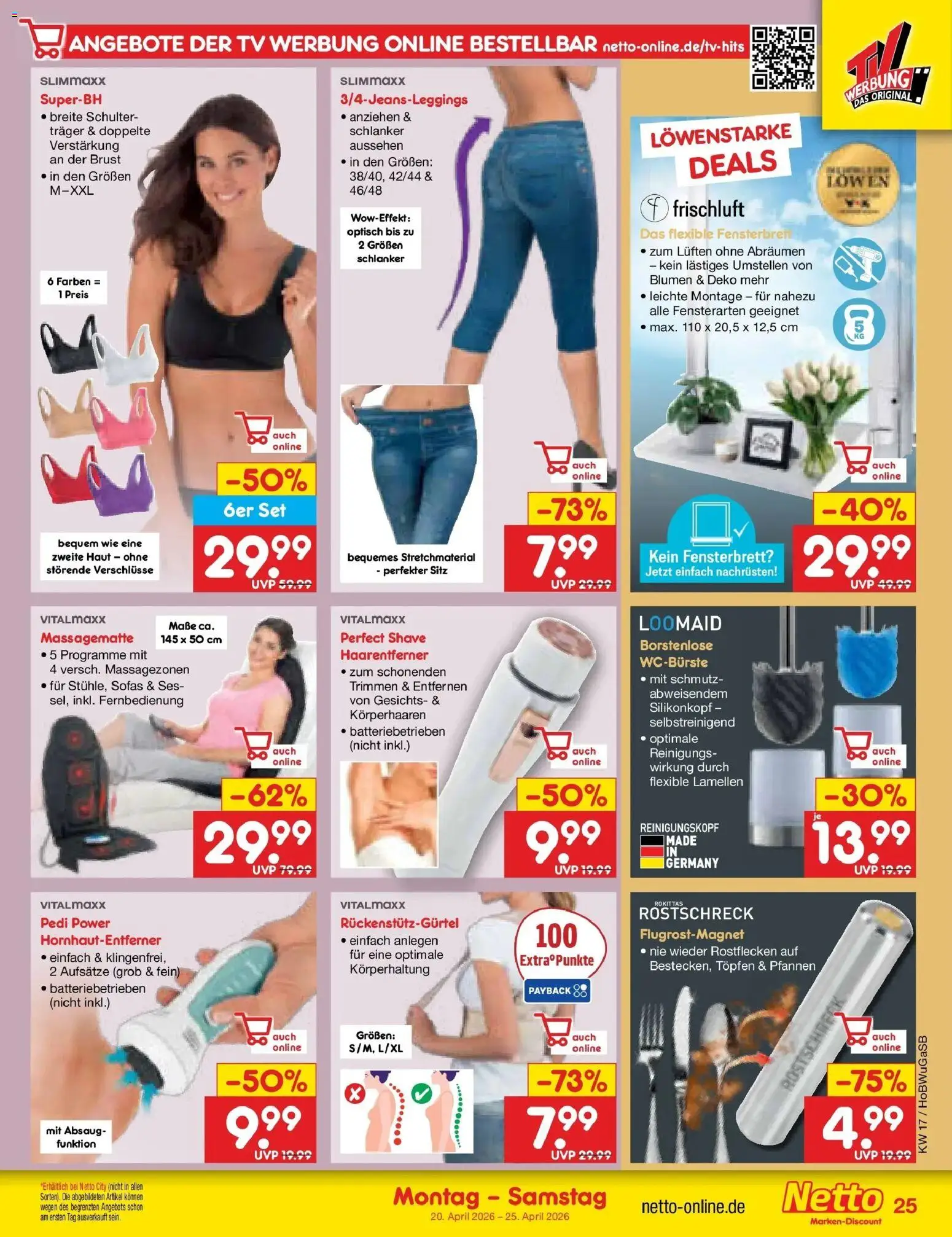 Netto Marken-Discount Prospekt Hannover	 – gültig ab 20.04.2026 | Seite: 35 | Produkte: Blumen, TV
