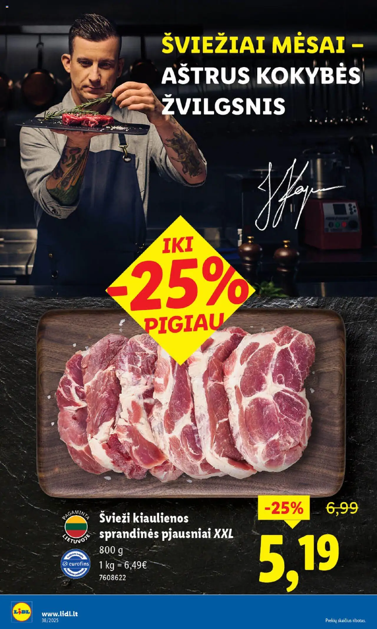 LIDL akcijos nuo 15.09.2025 | Puslapis: 8 | Prekių: Kiaulienos