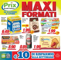 Anteprima del volantino Prix Abano Terme catalogo valido a partire dal 26.09.2025