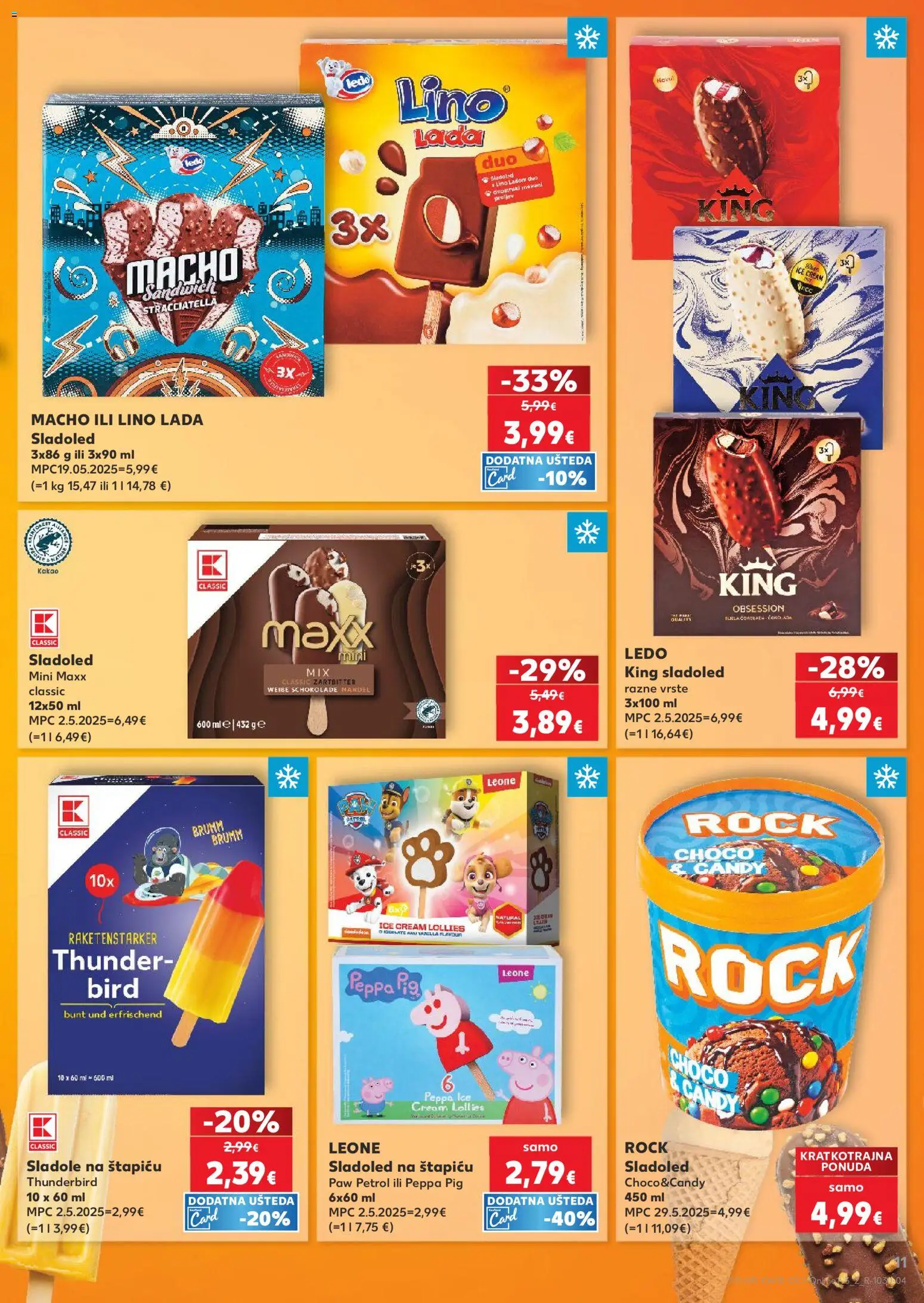 Kaufland katalog | vrijedi od 08.04.2026 | Stranica: 11 | Proizvodi: Lino Lada, Ledo, Sladoled, Kakao