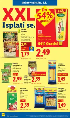 SOLEVITA Sok od jabuke XXL, 2 l Sok od jabuke 100% udio voća - Pregled kataloga iz trgovine Lidl, vrijedi od 02.03.2026 | Stranica: 12