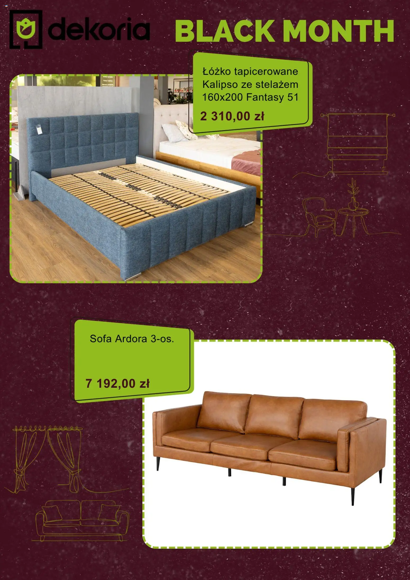 Dekoria Black Friday od 18.11.2025 | Strona: 7 | Produkty: Łóżko, Sofa