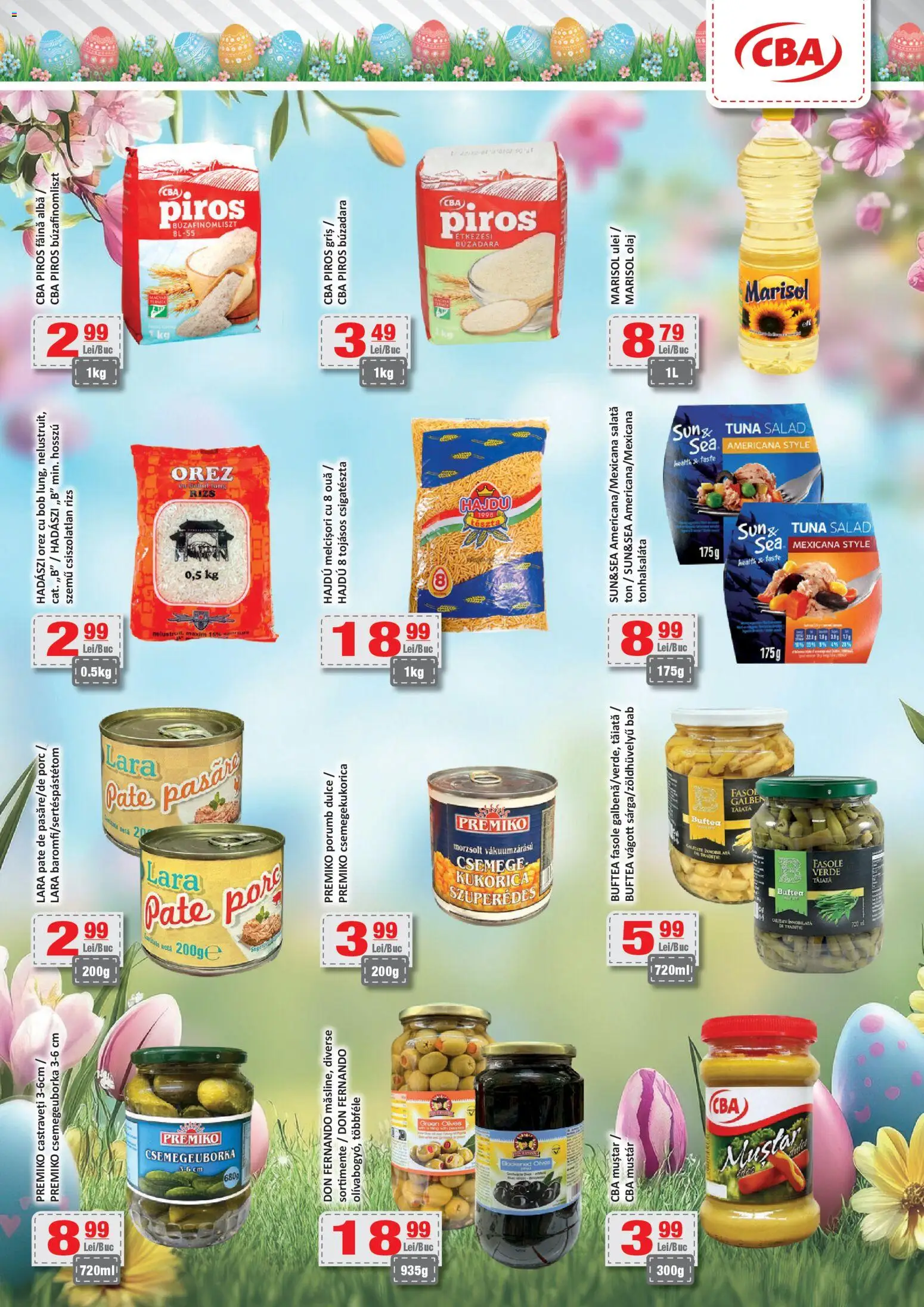 Noul catalog CBA – valabil de la 27.03.2026 | Pagină: 5 | Produse: Ouă, Ulei, Orez, Fasole verde