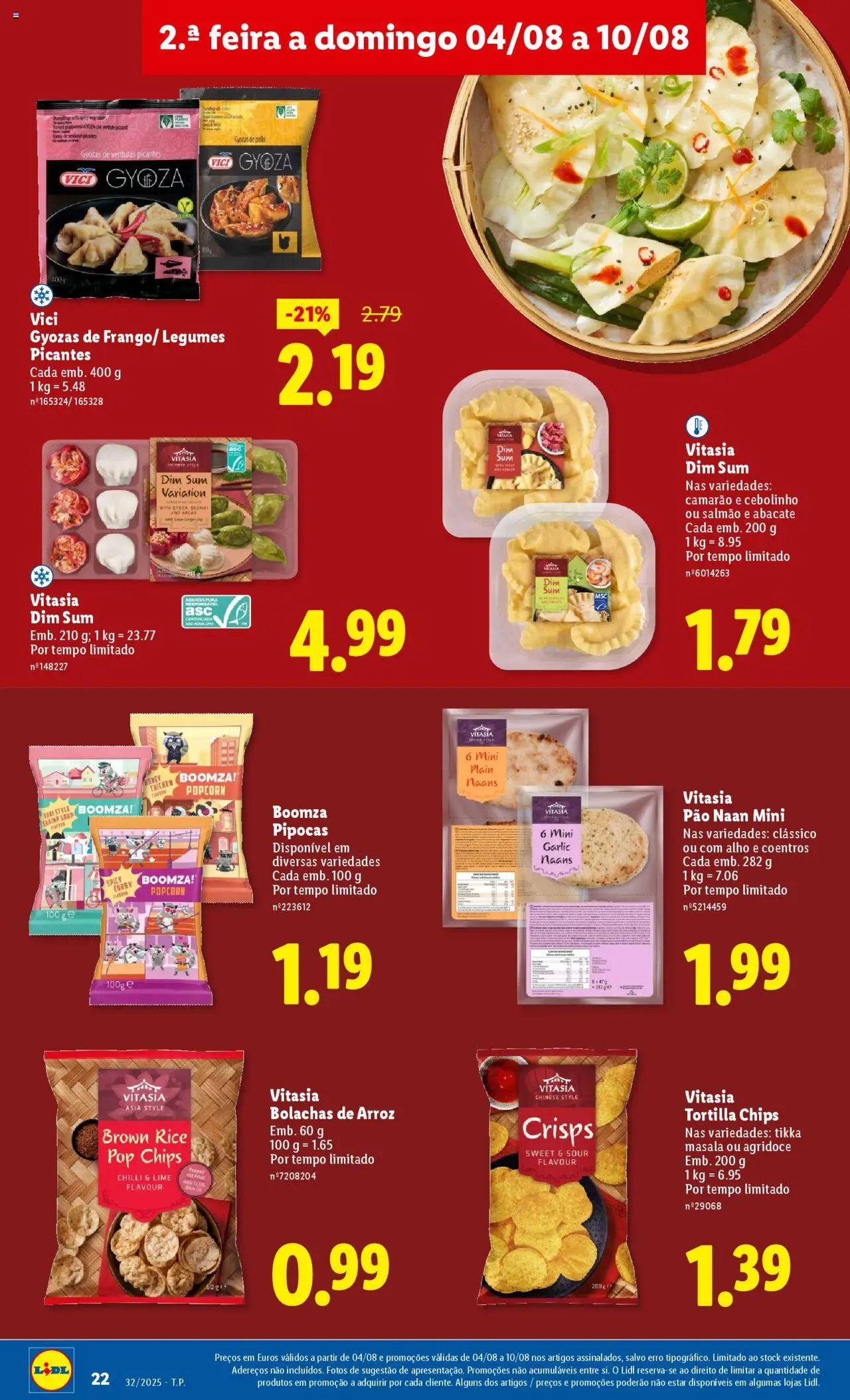 Lidl folheto │ válido de 04.08.2025 | Página: 22 | Produtos: Bolachas, Camarão, Pão, Abacate