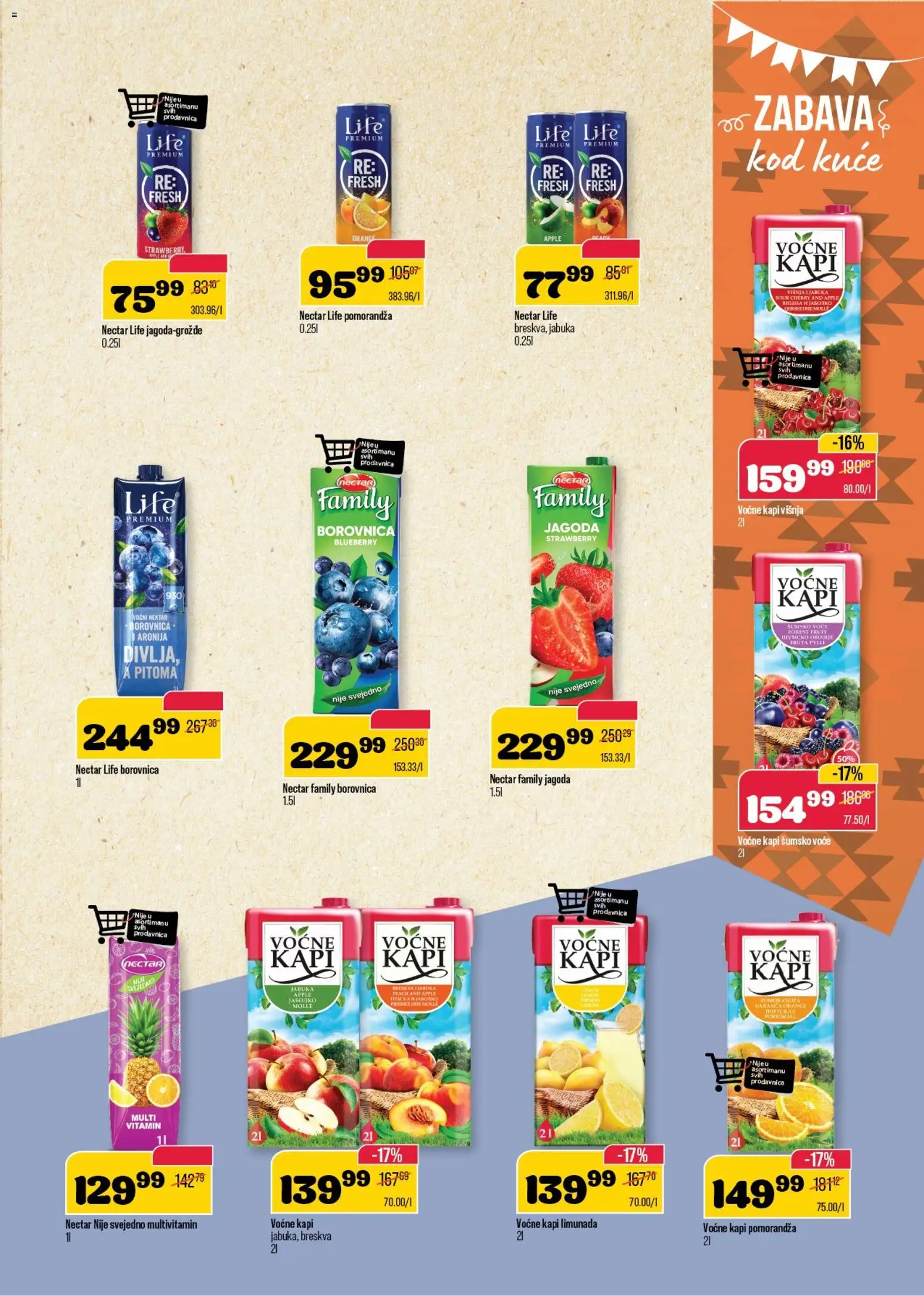 Senta Promet katalog - važi od 02.01.2026 | Strana: 16 | Proizvode: Višnja, Nektar, Borovnica, Pomorandza