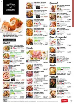  | Page: 49 | Produits: Cuisses de poulet, Coquelet, Cailles, Pintade
