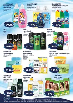 Azur akciós újság - amely érvényes a következő dátumtól: 02.04.2026 | Oldal: 2 | Termékek: Hajfesték, Aloe vera, Mosószer, Vegán