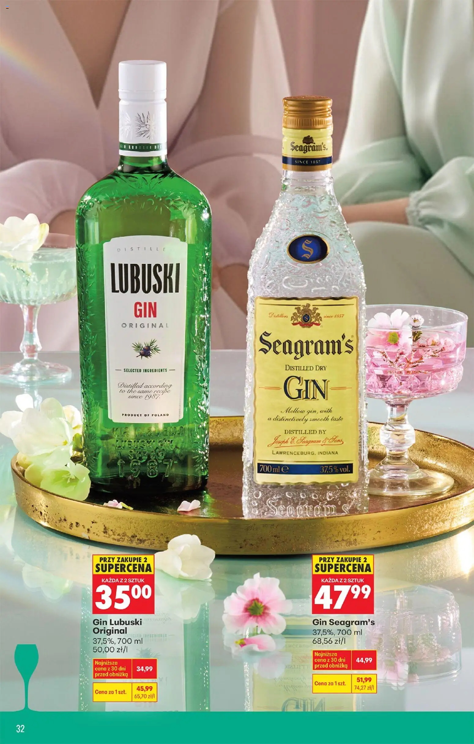 Biedronka Polsko leták - Czas na toast od 09.03.2026 | Strana: 32 | Produkty: Gin