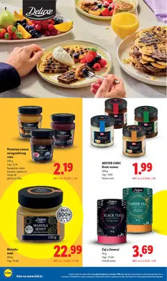 Lidl - Deluxe ponuda po povoljnoj cijeni - Pregled kataloga iz trgovine Lidl, vrijedi od 02.03.2026 | Stranica: 14 | Proizvodi: Med, Čaj, Grožđe, Namaz