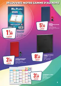 Bureau Vallée - Prévisualisation de Bureau Vallée catalogue valide à partir de 29.09.2025 | Page: 8 | Produits: Bureau, Calendrier
