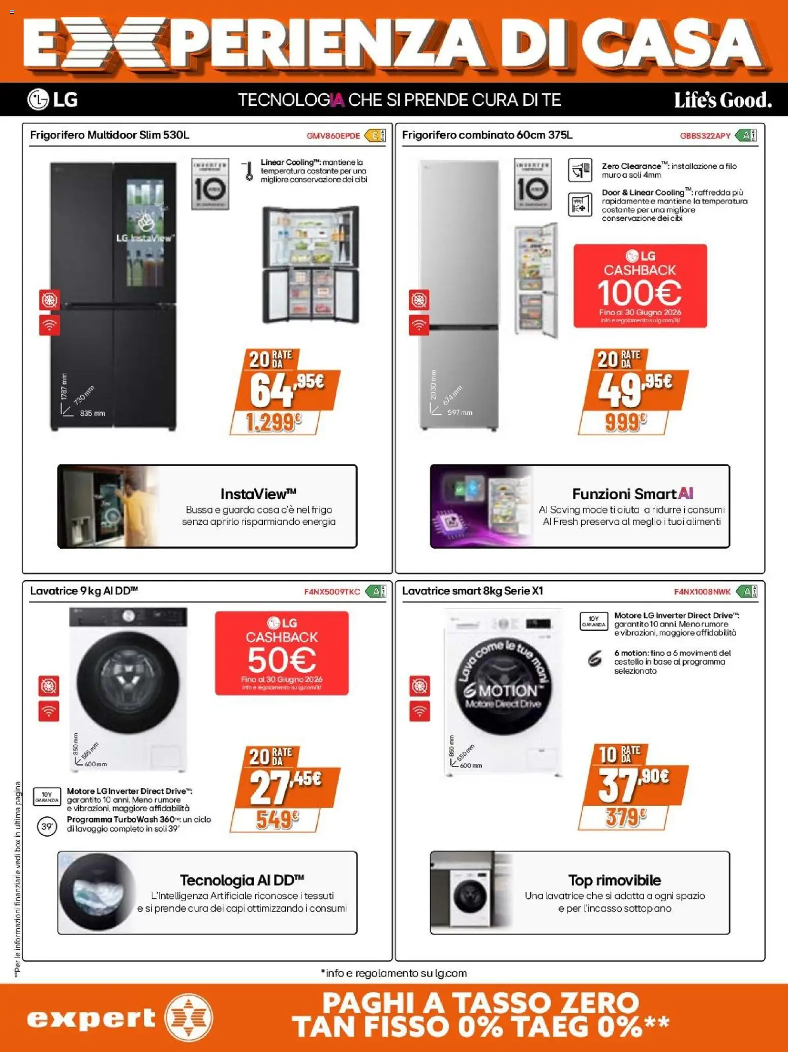 Volantino Expert del 23.04.2026 | Pagina: 8 | Prodotti: Tè, Top, Frigorifero, Frigorifero combinato