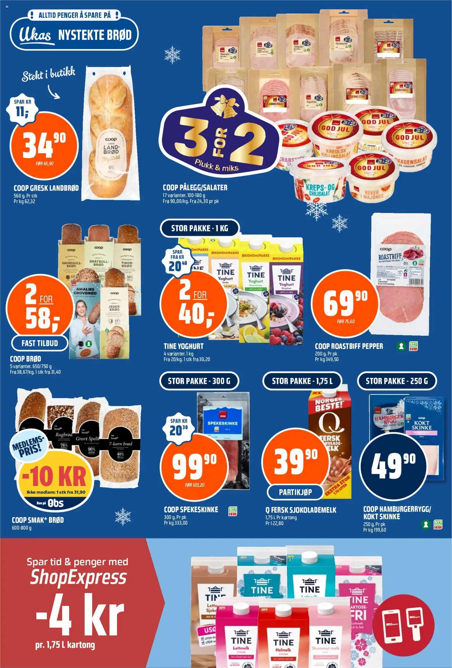 {H1} | Side: 4 | Produkter: Melk, Yoghurt, Sjokolademelk, Majones