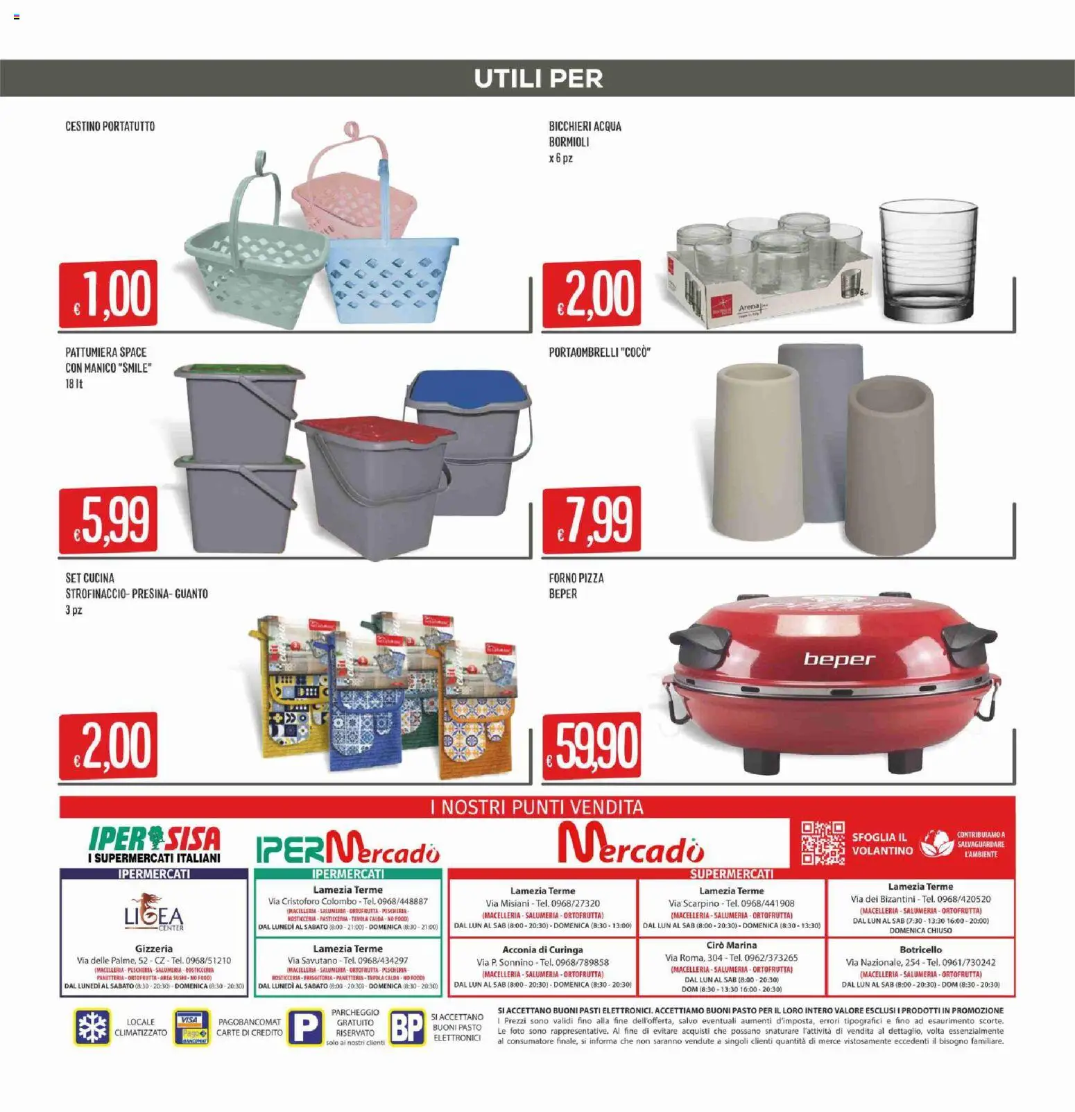 Volantino SISA del 22.01.2026 | Pagina: 20 | Prodotti: Presina, Pizza, Acqua, Cestino