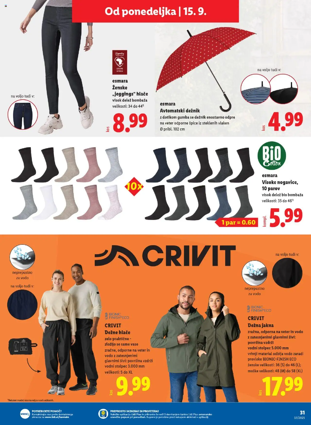 Novi Lidl katalog ponudbe – veljaven od 11.09.2025 | Stran: 53 | Izdelki: Jakna, Hlace, Deznik