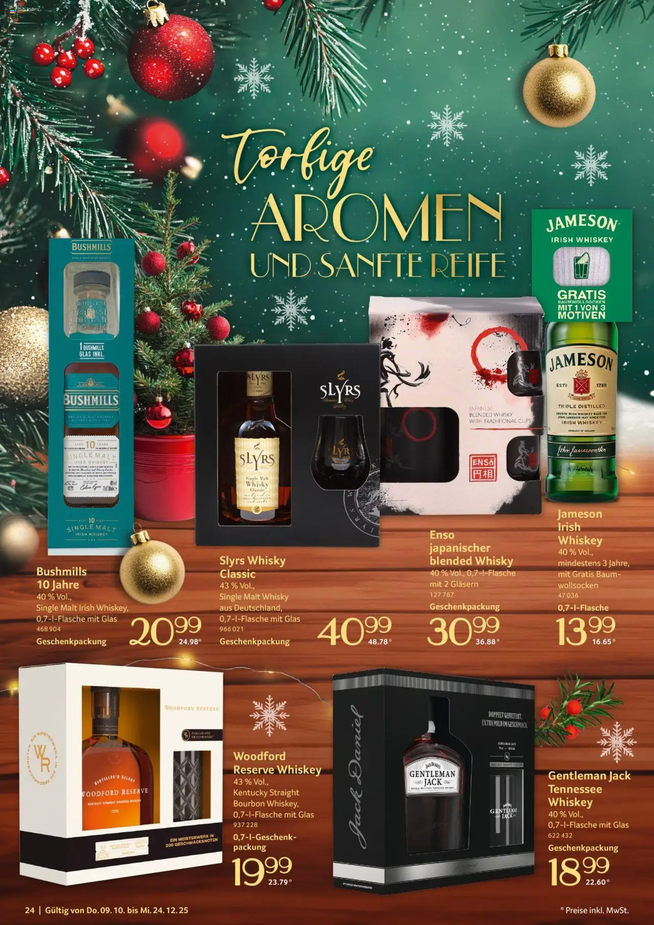 Selgros Präsente – gültig ab 09.10.2025 | Seite: 24 | Produkte: Whisky, Jameson, Bourbon, Whiskey