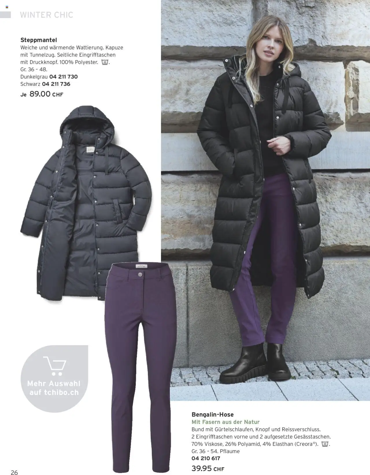 Tchibo Aktionen – gültig ab 10.10.2025 | Seite: 26 | Produkte: Steppmantel