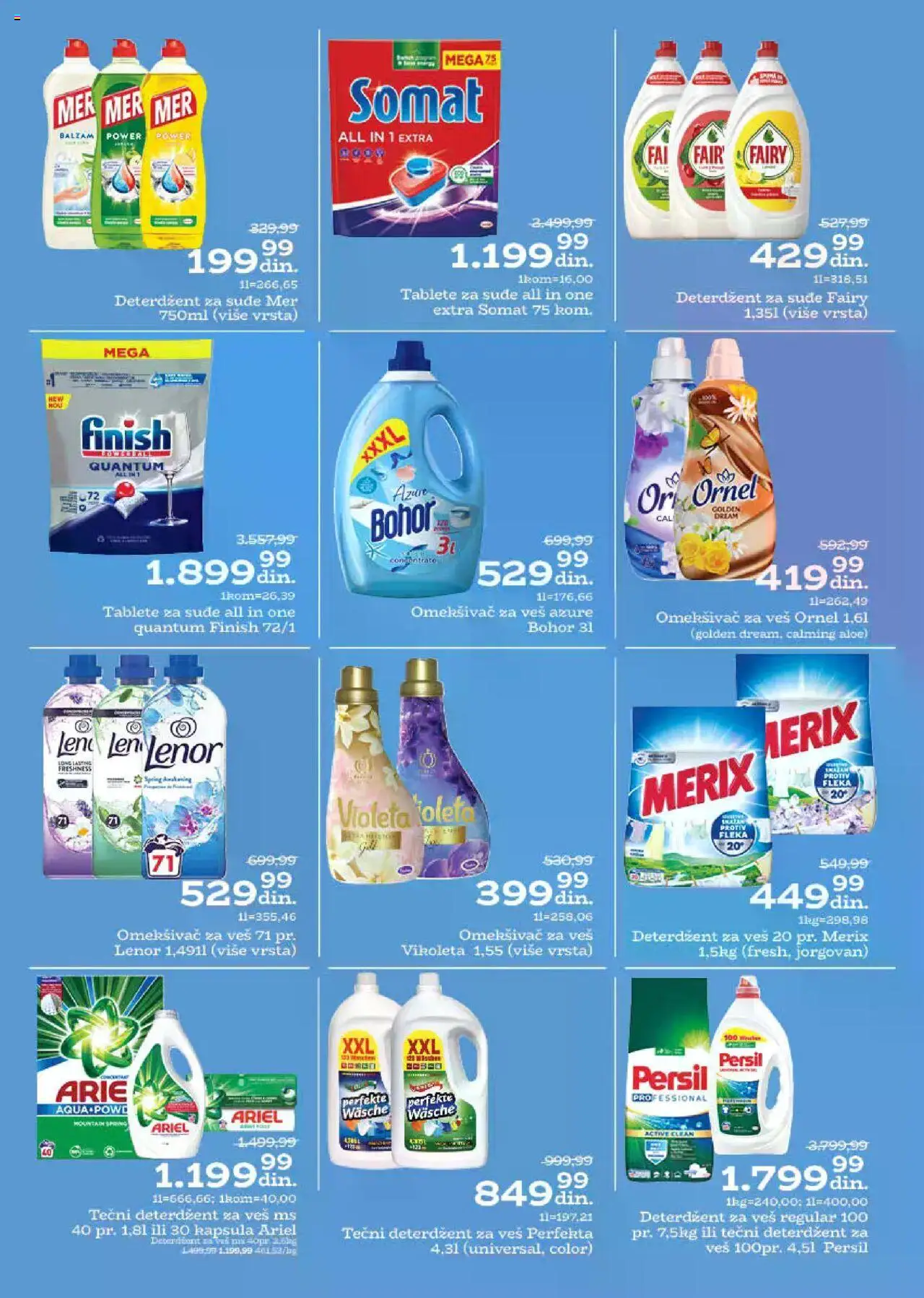 Univerexport katalog - važi od 18.08.2025 | Strana: 28 | Proizvode: Somat, Lenor, Finish, Balzam