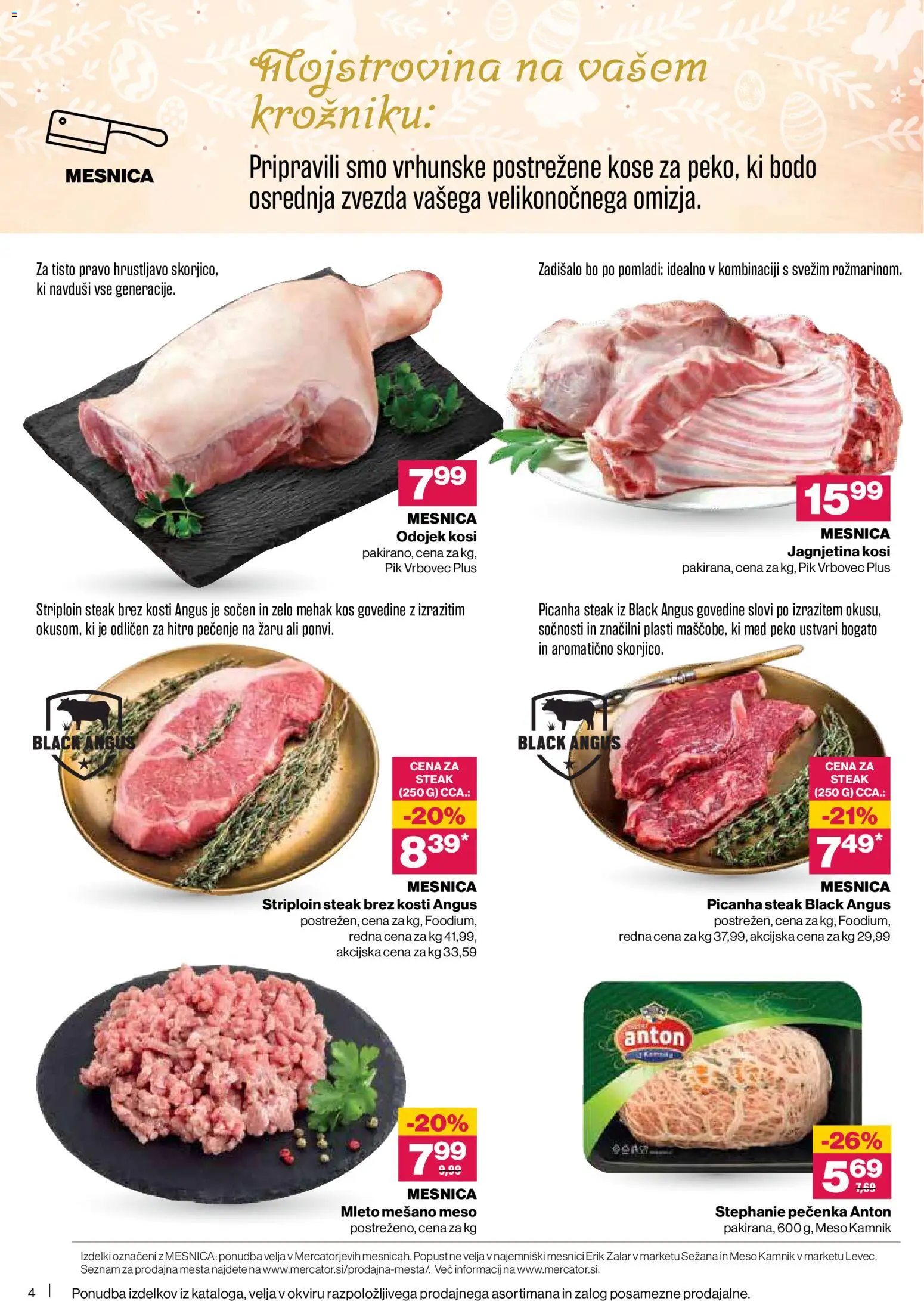 Novi Mercator katalog ponudbe – veljaven od 02.04.2026 | Stran: 4 | Izdelki: Kos