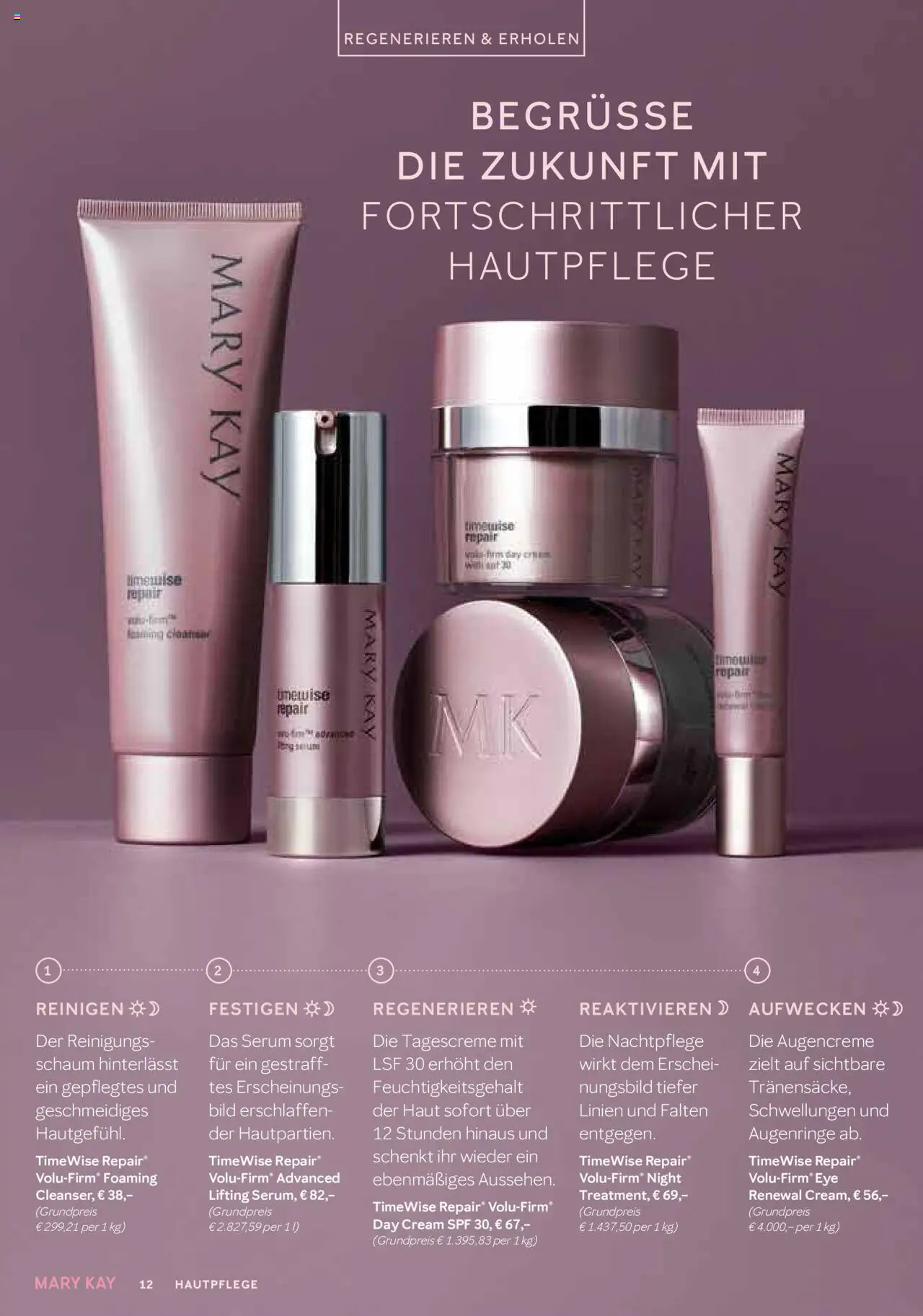 Mary Kay Katalog - gültig ab dem 16.07.2025 | Seite: 12 | Produkte: Serum, Tagescreme