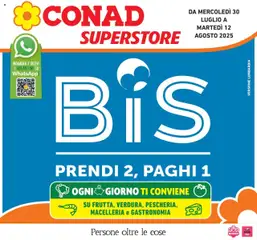 Anteprima del volantino Conad - Prendi 2 paghi 1 valido a partire dal 29.07.2025