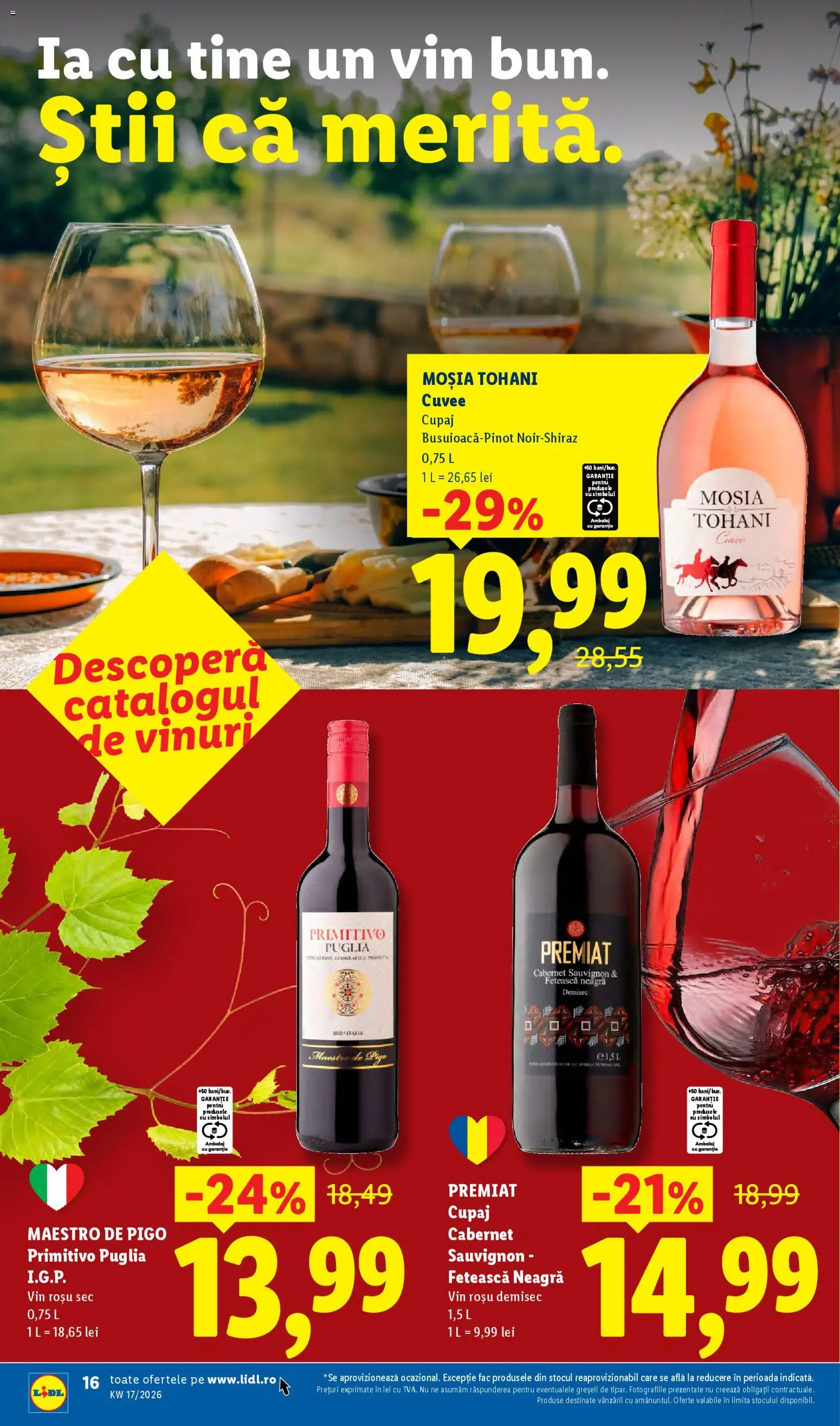Noul catalog Lidl – valabil de la 20.04.2026 | Pagină: 16 | Produse: Vin