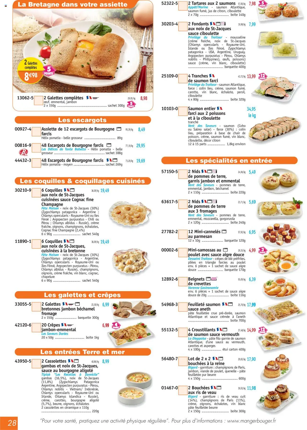  | Page: 28 | Produits: Saumon entier, Base, Cognac, Jus