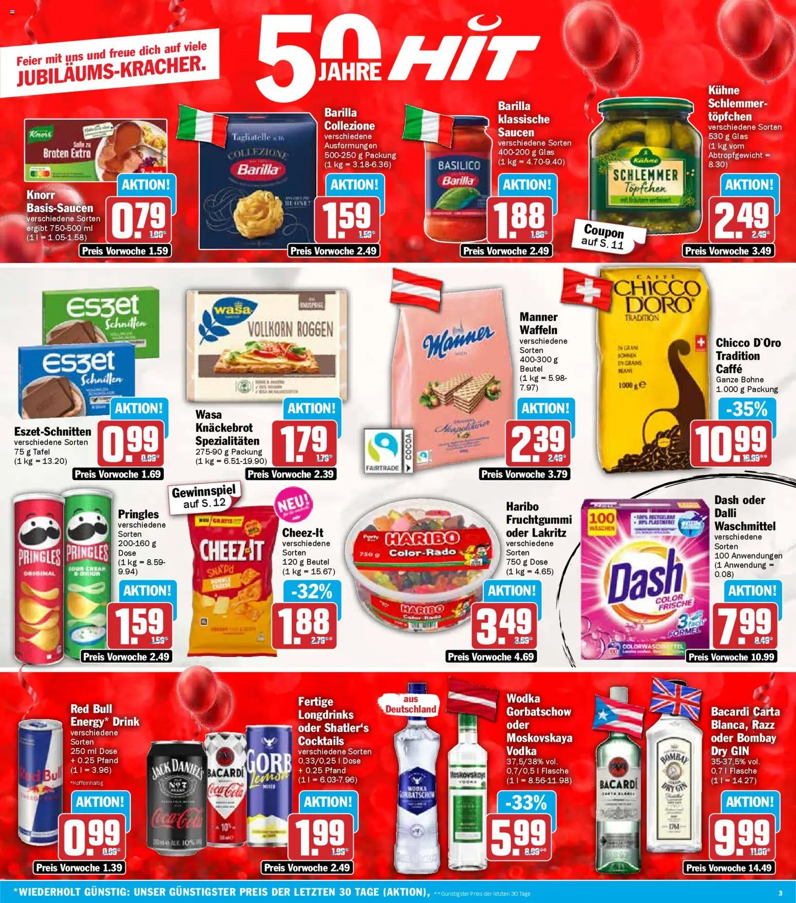 HIT - Bayern – gültig ab 10.11.2025 | Seite: 3 | Produkte: Jack Daniel's, Knorr, Waschmittel, Gin