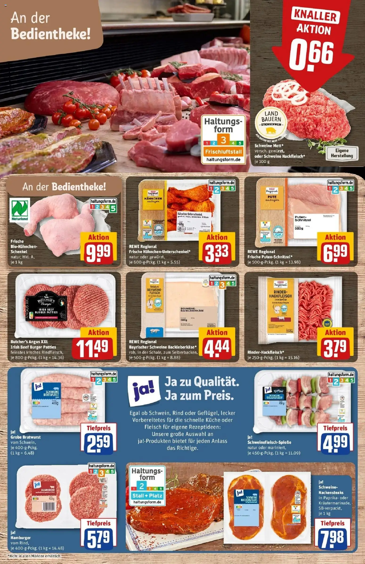 Rewe Prospekt Olching Geiselbullach	 – gültig ab 15.03.2026 | Seite: 10 | Produkte: Bratwurst, Küche, Burger, Fleisch