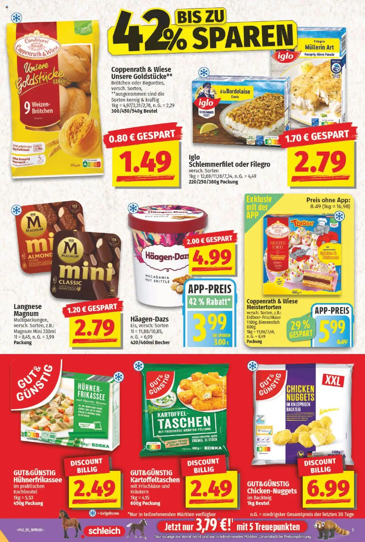 NP Discount Prospekt 	 – gültig ab 29.09.2025 | Seite: 5 | Produkte: Ofen, Langnese, Iglo, Frischkase