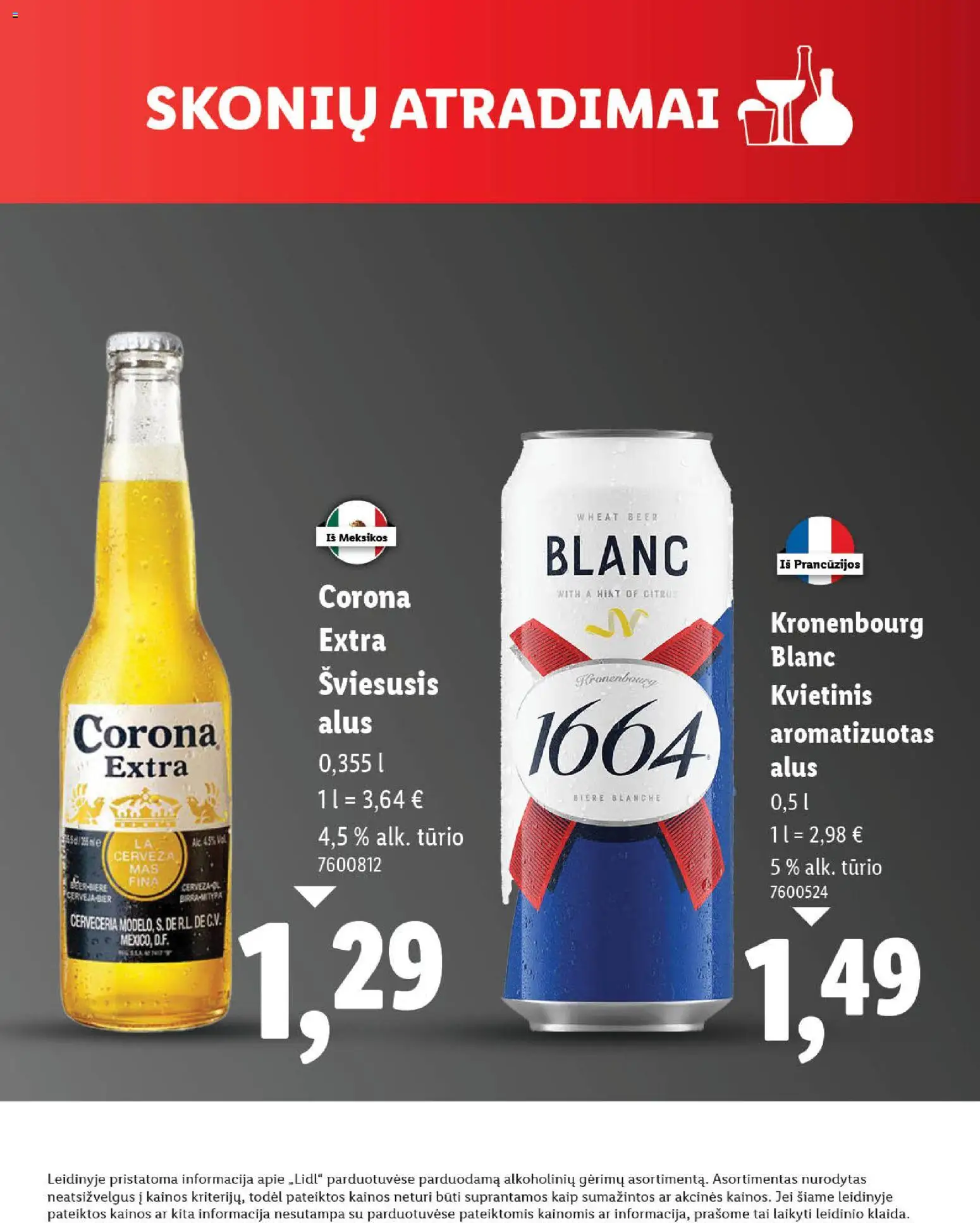 LIDL akcijos nuo 19.11.2025 | Puslapis: 9 | Prekių: Alus