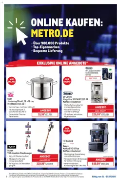 Metro Online: Wochen-Angebote gültig ab dem 21.07.2025