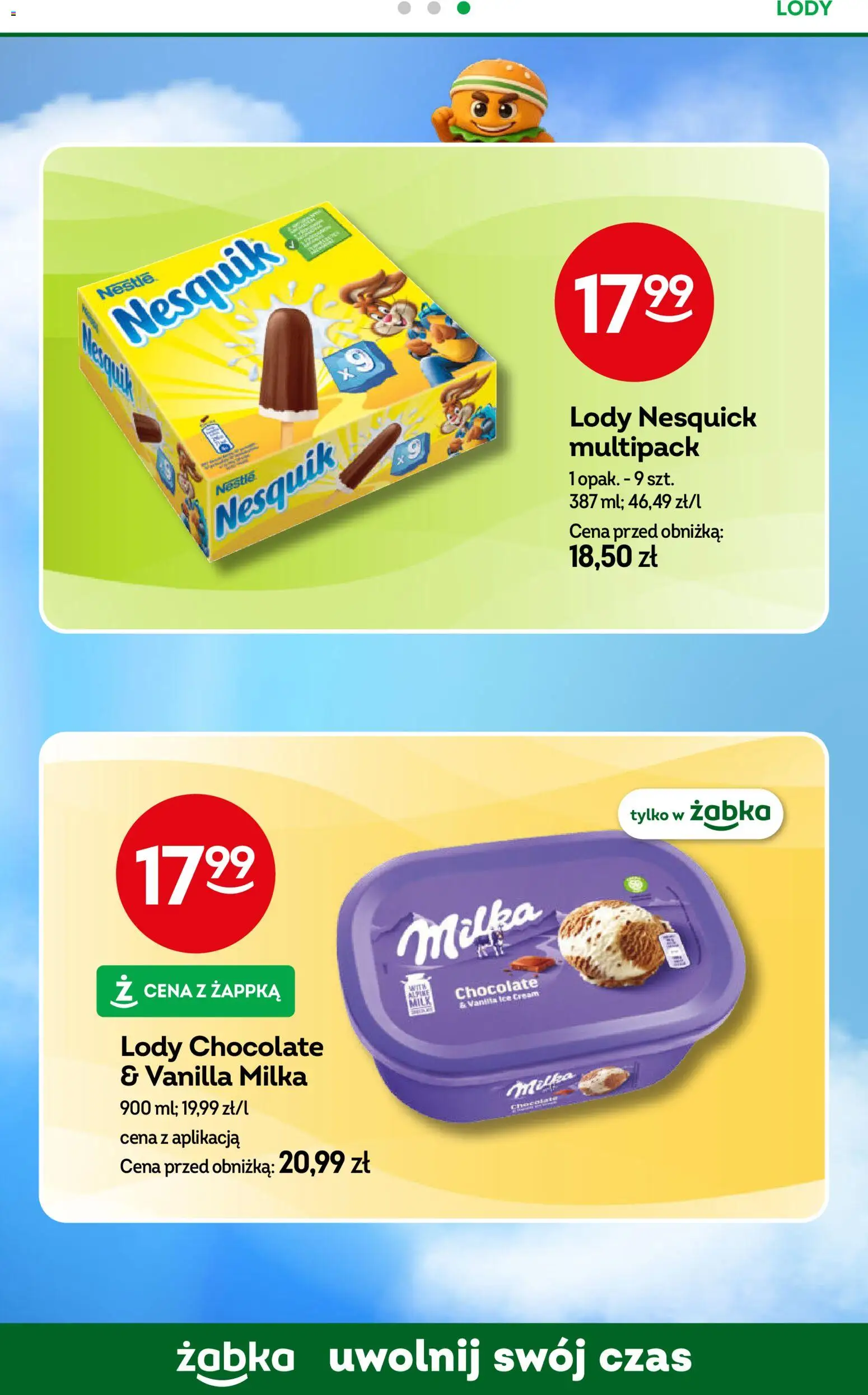 Żabka Black Friday od 19.11.2025 | Strona: 66 | Produkty: Milka, Lody