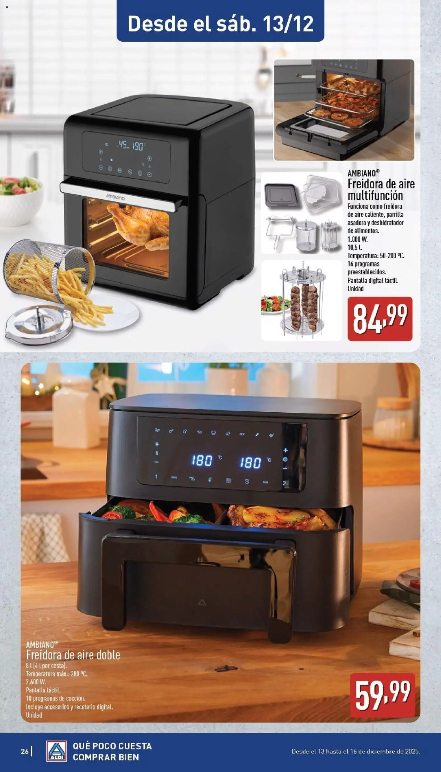 Aldi folleto Canarias │ válido desde el 08.12.2025 | Página: 26 | Productos: Parrilla, Freidora
