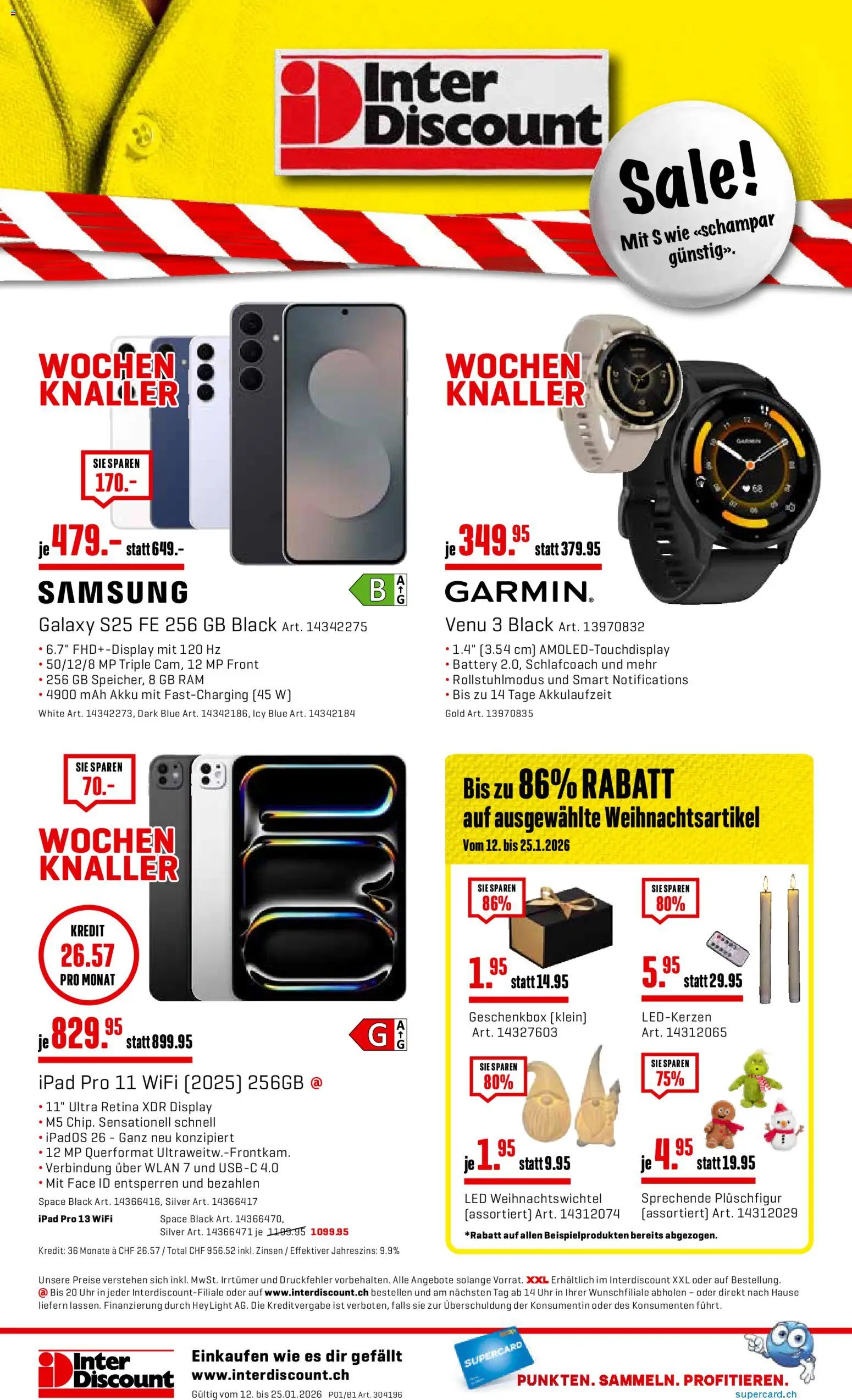 Interdiscount Aktionen – gültig ab 12.01.2026 | Seite: 20 | Produkte: Uhr, Samsung, Ipad