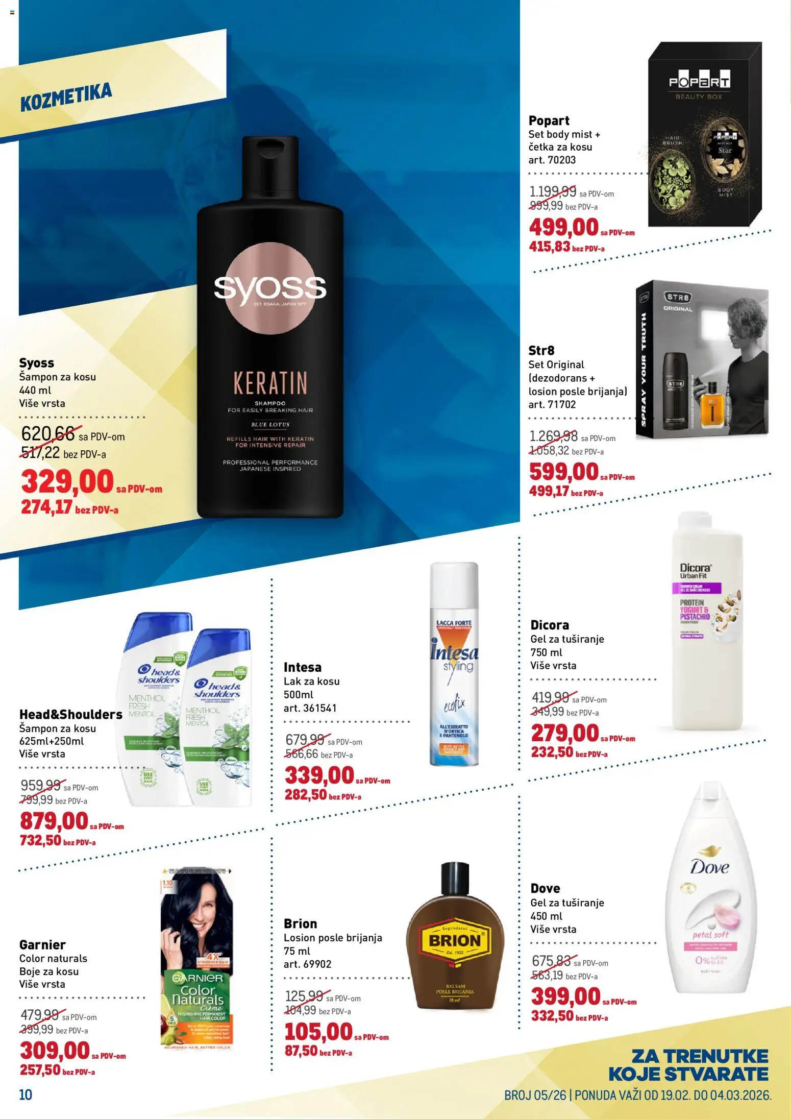 Metro katalog - važi od 19.02.2026 | Strana: 10 | Proizvode: Syoss, Cetka za kosu, Gel za tuširanje, Dezodorans