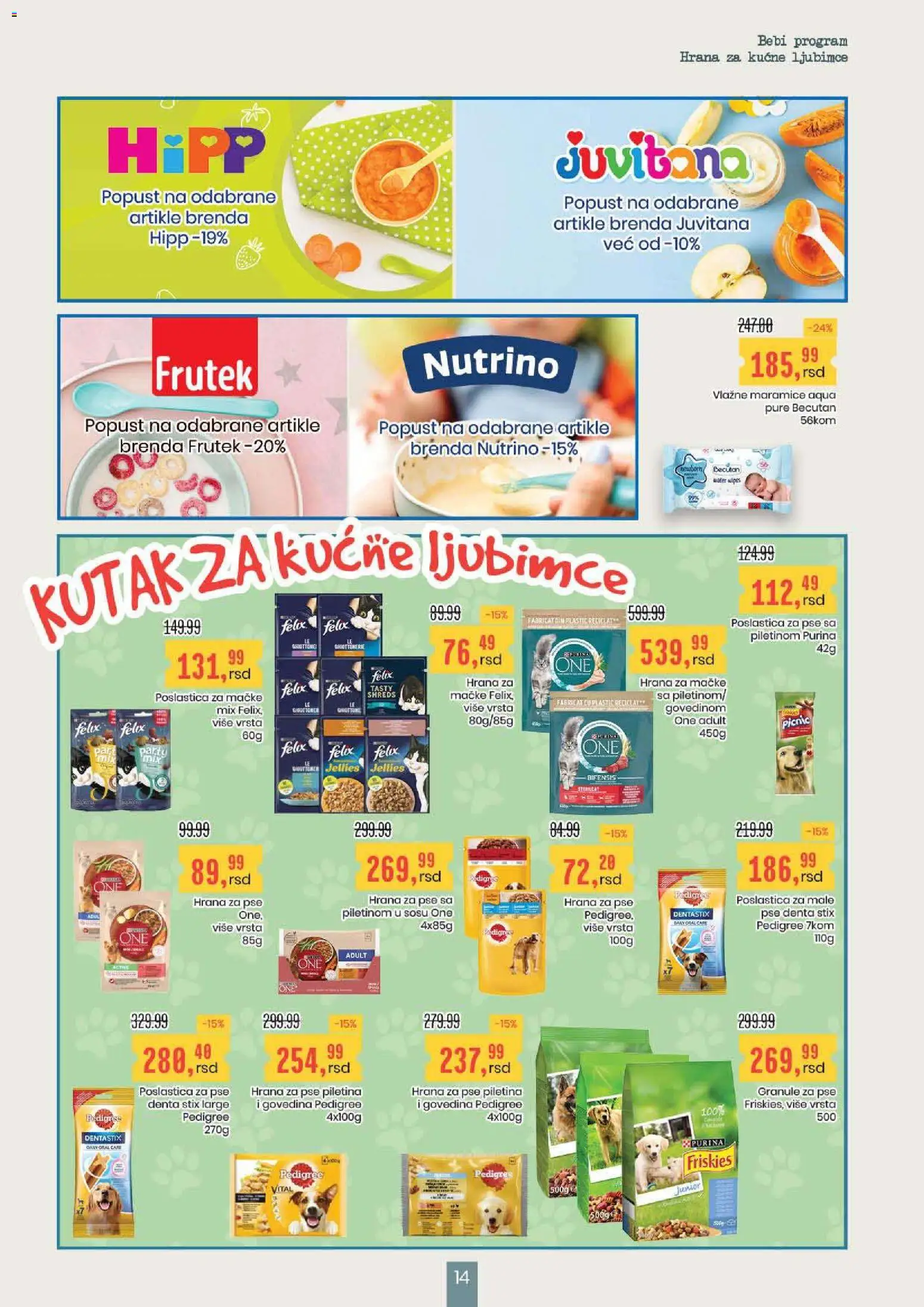 Aroma Market katalog - važi od 27.11.2025 | Strana: 14 | Proizvode: Govedina, Hrana za pse, Hrana za mačke, Piletina