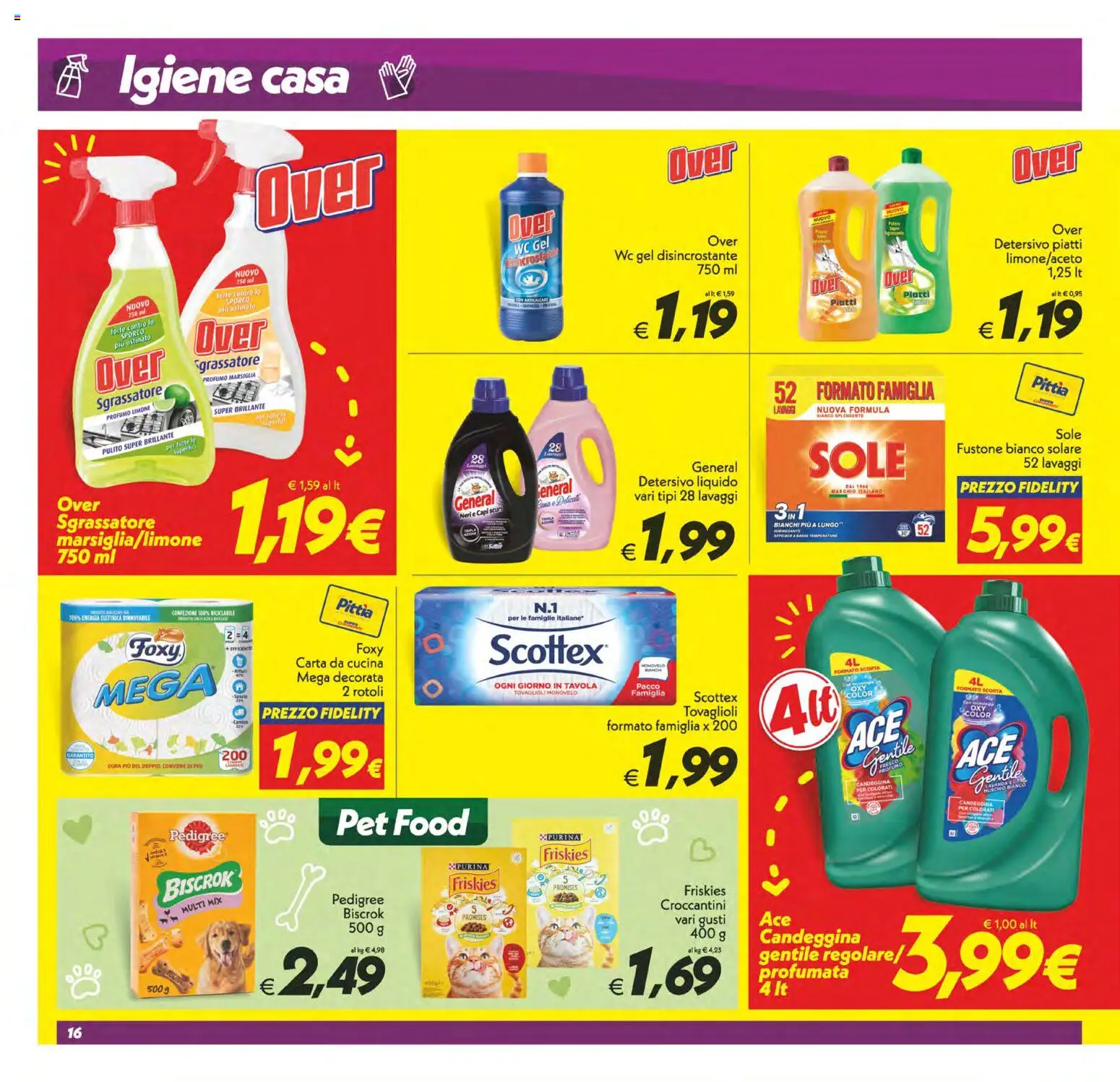 Volantino SuperConveniente del 07.04.2026 | Pagina: 16 | Prodotti: Anticalcare, Limone, Lavanda, WC