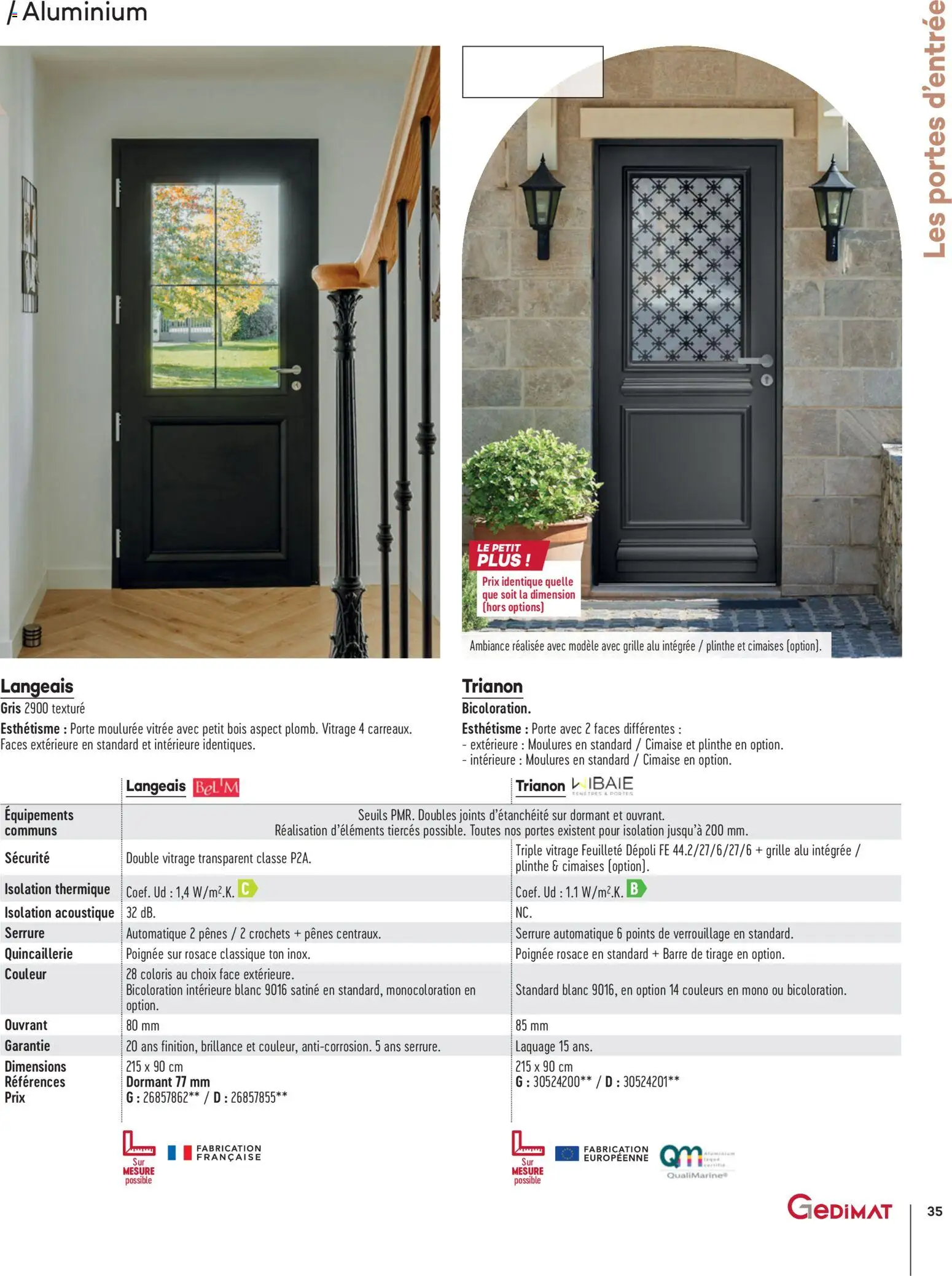 {H1} | Page: 35 | Produits: Plinthe, Porte, Portes