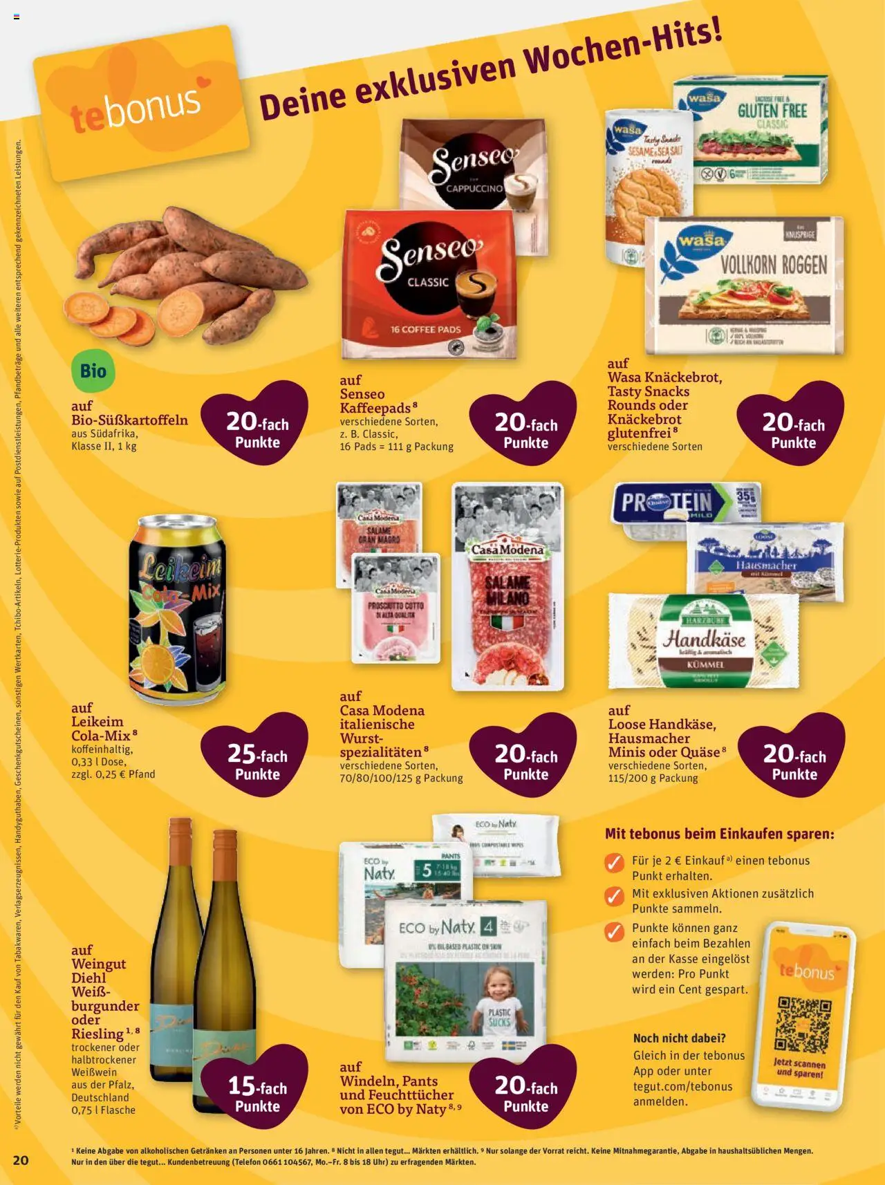 Tegut - Bayern - gültig ab dem 28.07.2025 | Seite: 22 | Produkte: Senseo, Weißwein, Wurst, Telefon