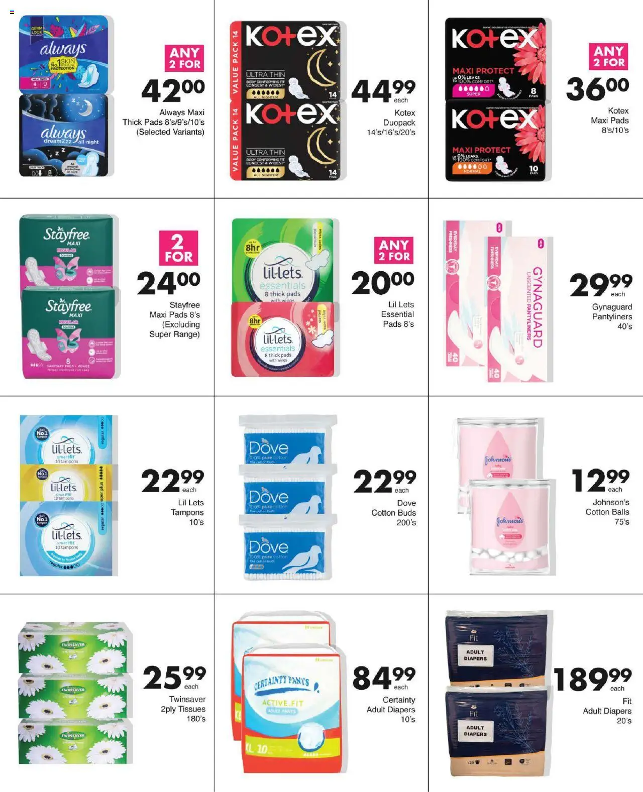 Save Specials │ valid from 31.07.2025 | Page: 66 | Products: Pants, Peach, Cotton buds, Tissues