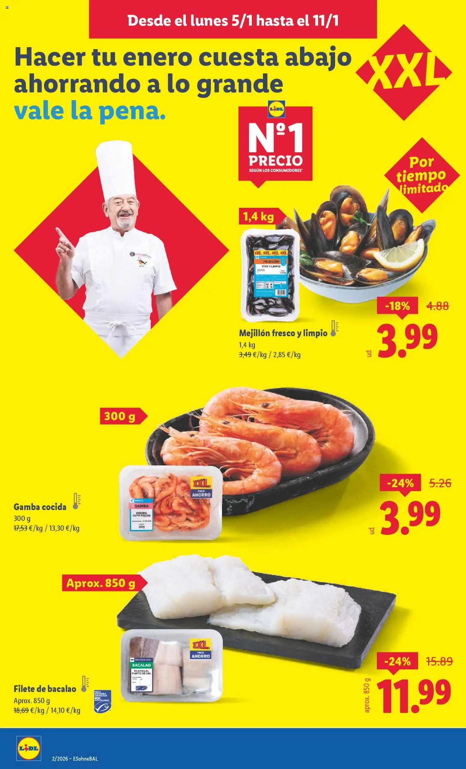Lidl folleto │ válido desde el 05.01.2026 | Página: 6 | Productos: Filete, Gamba