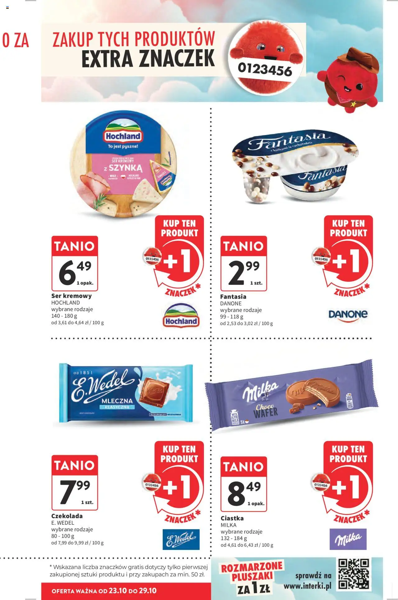 Intermarche Gazetka od 23.10.2025 | Strona: 15 | Produkty: Szynka, Milka, Czekolada, Ciastka