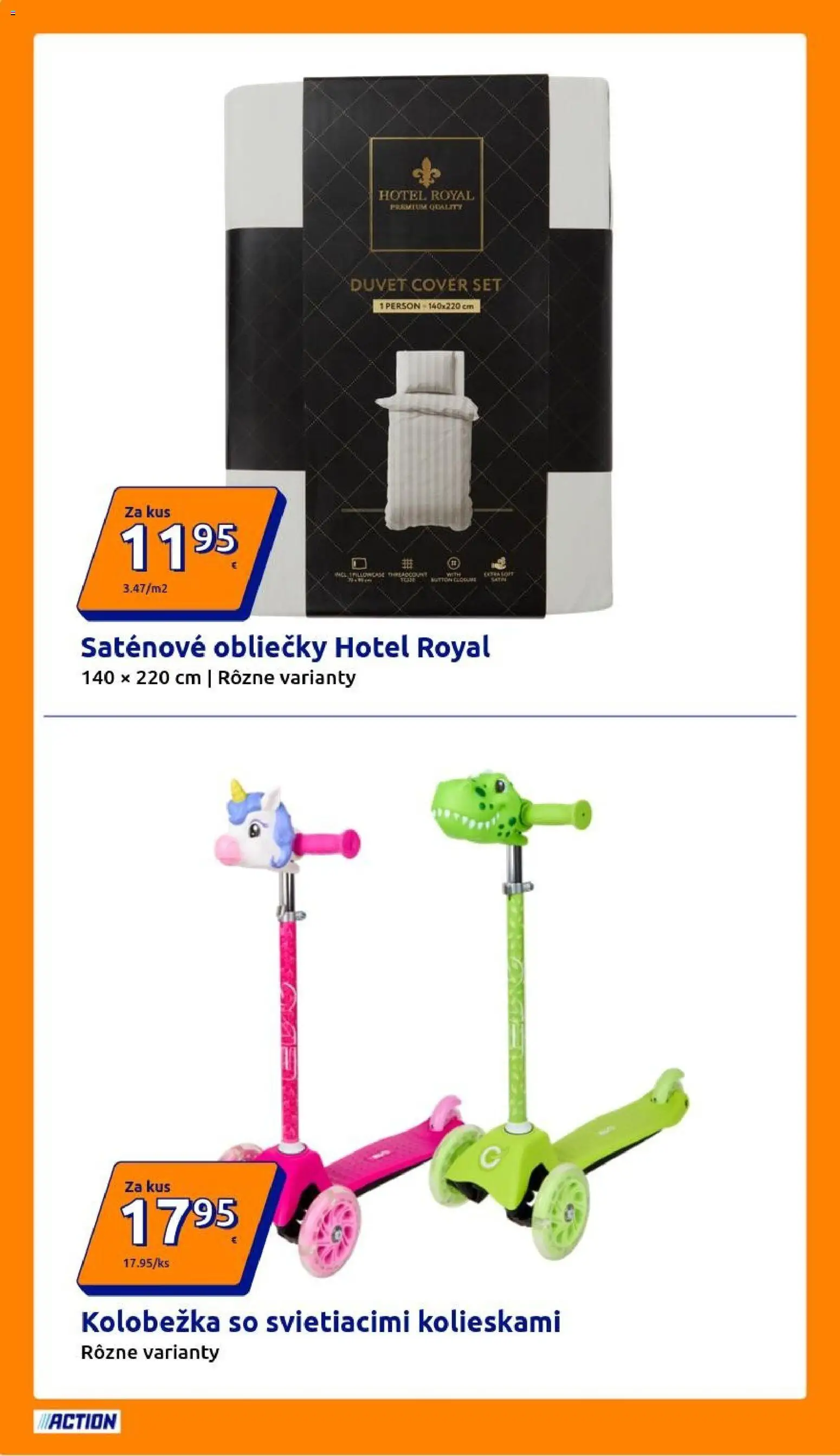 Nové Action akcie – leták je platný od 11.03.2026 | Strana: 8 | Produkty: Obliečky