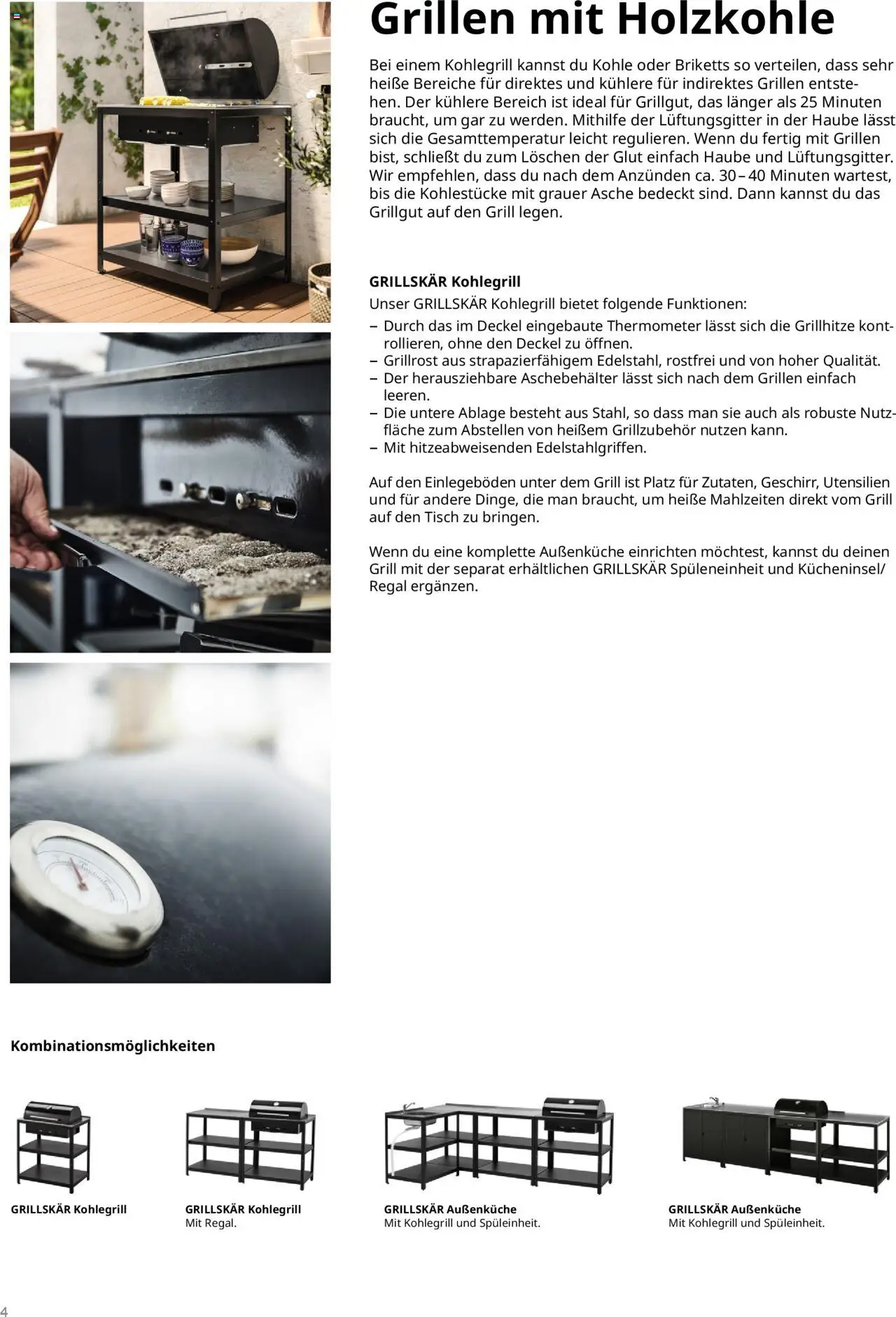 Ikea Grillen und Kochen - gültig ab dem 28.05.2025 | Seite: 4 | Produkte: Grill, Thermometer, Regal, Tisch