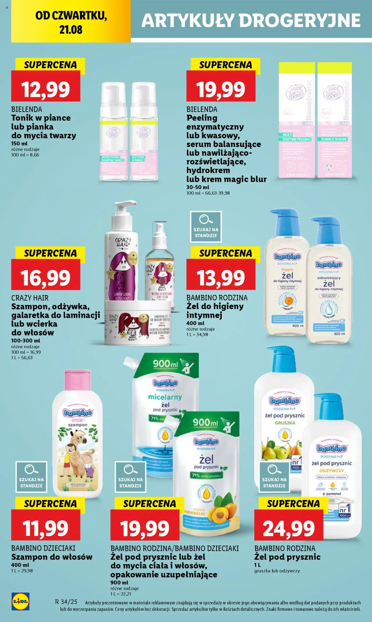 Lidl Gazetka od 21.08.2025 | Strona: 52 | Produkty: Wcierka do włosów, Prysznic, Szampon, Krem