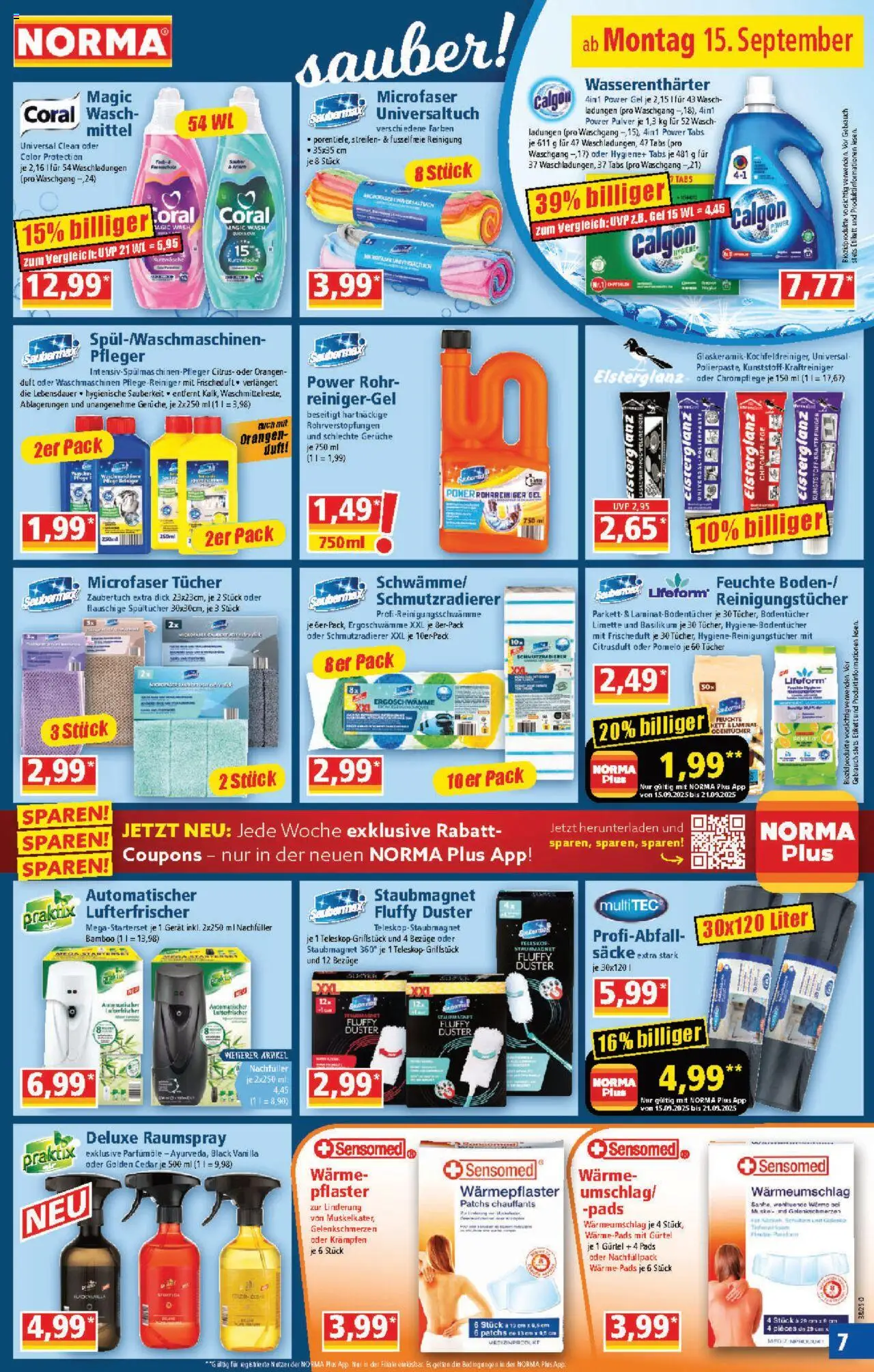 Norma Prospekt 	 – gültig ab 15.09.2025 | Seite: 7 | Produkte: Coral, Duft, Orangen, Limette