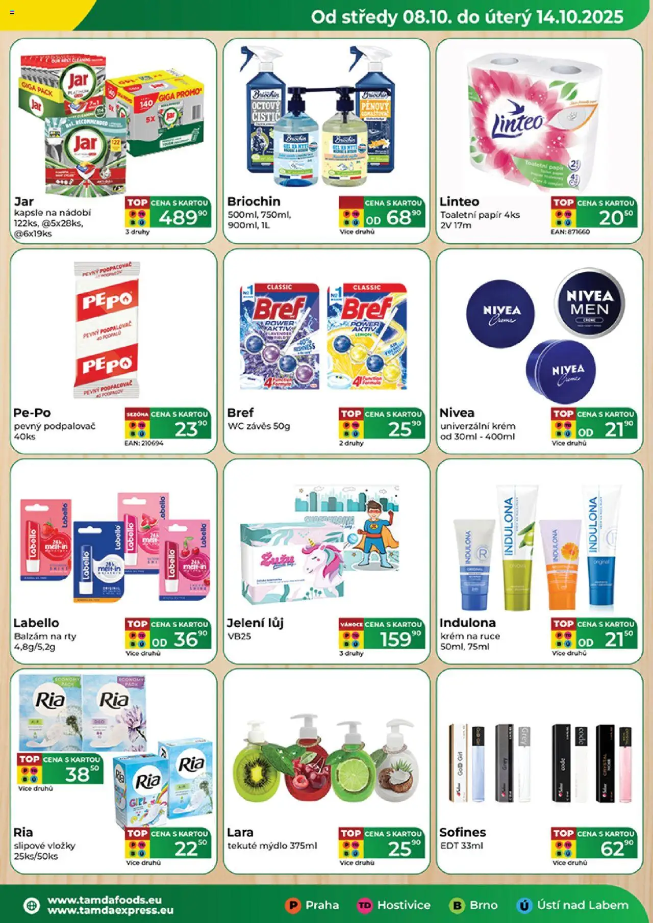 Tamda Foods leták od 08.10.2025 | Strana: 5 | Produkty: Nivea, Nádobí, Krém, Indulona