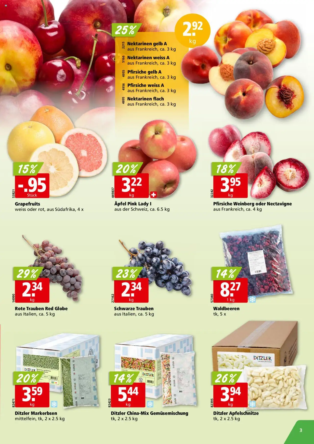 Aligro Aktionen ab 25.08.2025 | Seite: 3 | Produkte: Nektarinen, Äpfel, Demlik